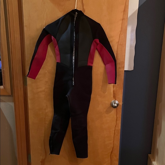 O'Neill Kids Swim One Piece - Black and Red - Picture 7 of 9